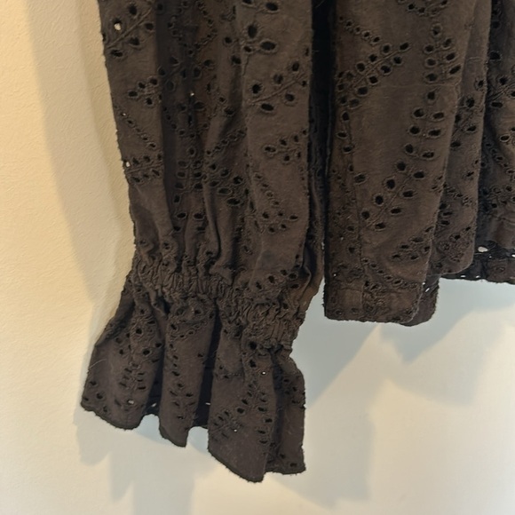 Sofie Schnoor Eyelet Lace Women's Top Black - Picture 8 of 12